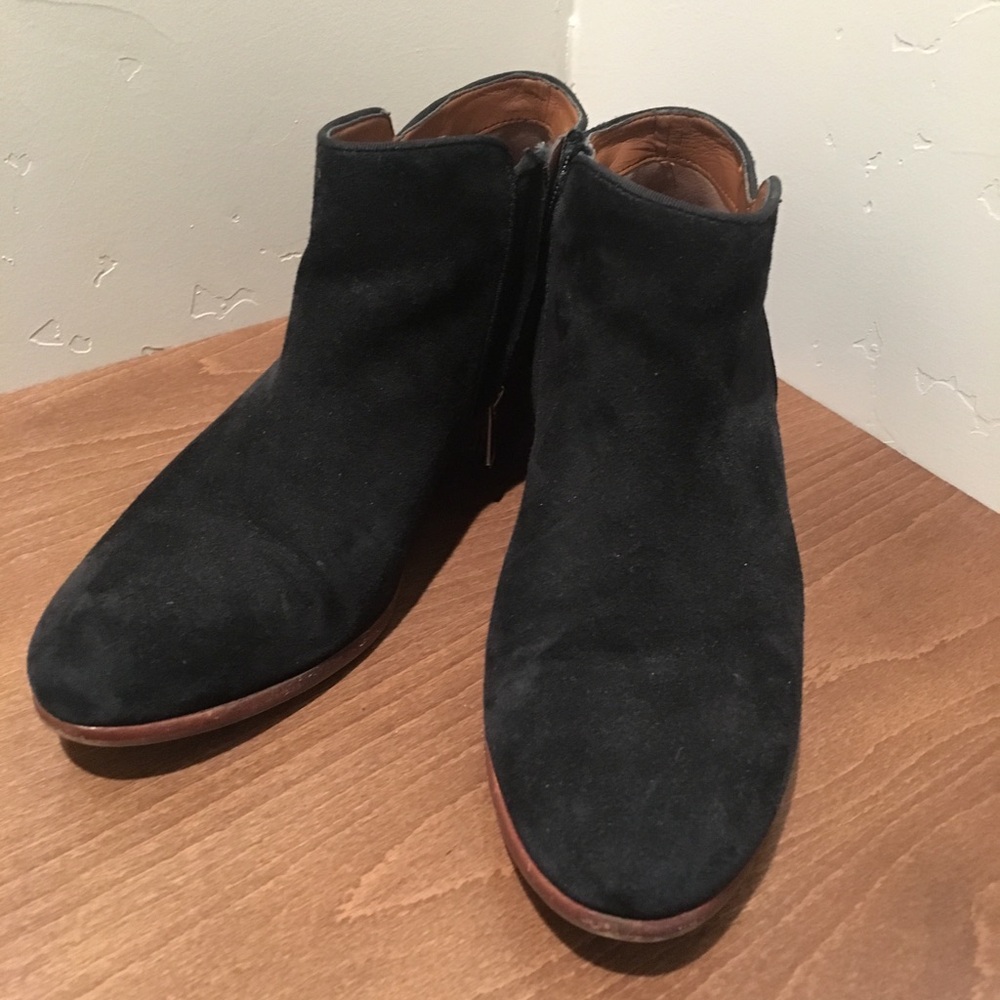 Sam Edelman Black Suede Ankle Booties